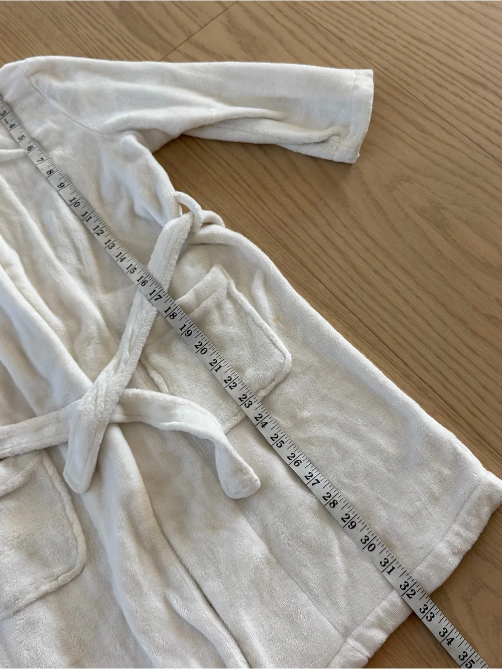 Pottery Barn Kids White Polar Bear Critter Hooded Plush Fleece Robe Large Size 8